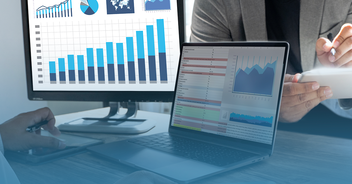 gráfico de acompanhamento utilizando inteligência comercial
